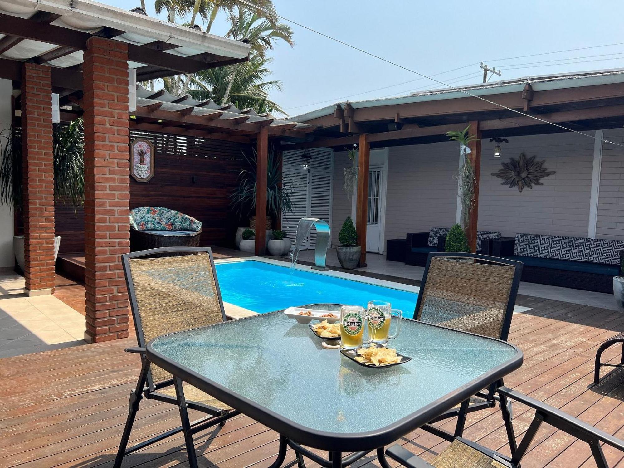 Casa Agradavel Com Piscina, A Poucos Passos Da Praia Peruíbe المظهر الخارجي الصورة